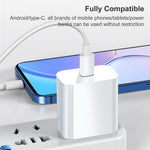 شاحن سفر PD 20W بمنفذ USB-C / Type-C واحد، قابس US، 20W قابس US