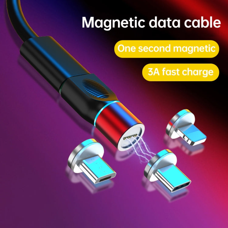 رأس شحن مغناطيسي 4 في 1 3A 8 دبابيس وUSB-C / Type-C وMicro USB من سبائك الزنك + مجموعة محول شحن مغناطيسي USB-C / Type-C، USB-C / Type-C