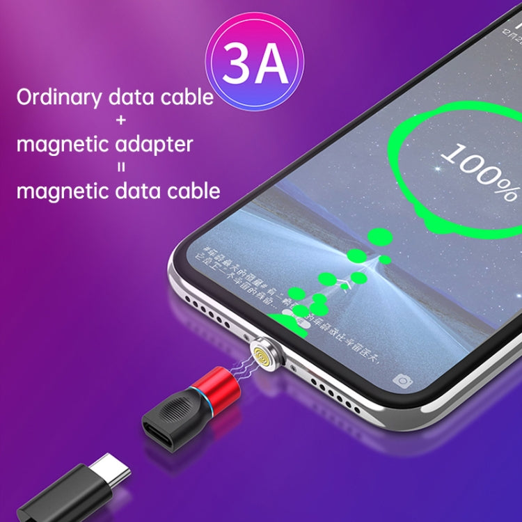 رأس شحن مغناطيسي 4 في 1 3A 8 دبابيس وUSB-C / Type-C وMicro USB من سبائك الزنك + مجموعة محول شحن مغناطيسي USB-C / Type-C، USB-C / Type-C