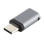 محول شحن USB-C / Type-C ذكر إلى 8 دبابيس أنثى، يدعم نقل البيانات، 8 دبابيس أنثى