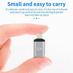 محول شحن USB-C / Type-C ذكر إلى 8 دبابيس أنثى، يدعم نقل البيانات، 8 دبابيس أنثى