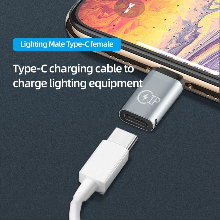 محول شحن 8 دبابيس ذكر إلى USB-C / Type-C أنثى، يدعم نقل البيانات، 8 دبابيس ذكر