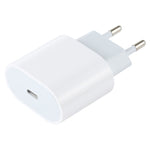 شاحن سفر 2 في 1 L-012 بقوة 20W PD بمنفذ USB-C / Type-C + مجموعة كابل بيانات USB-C / Type-C إلى 8 دبابيس، قابس EU