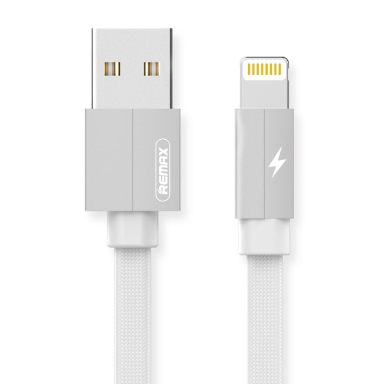 REMAX RC-094i كابل شحن سريع 2 متر 2.4A USB إلى 8 بن من سبيكة الألمنيوم مضفر، 8 بن