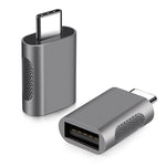 2 قطعة محول SBT-158 من USB-C / Type-C ذكر إلى USB 3.0 أنثى من سبيكة الزنك، SBT-158 أسود، SBT-158 ذهبي، SBT-158 وردي ذهبي، SBT-158 فضي