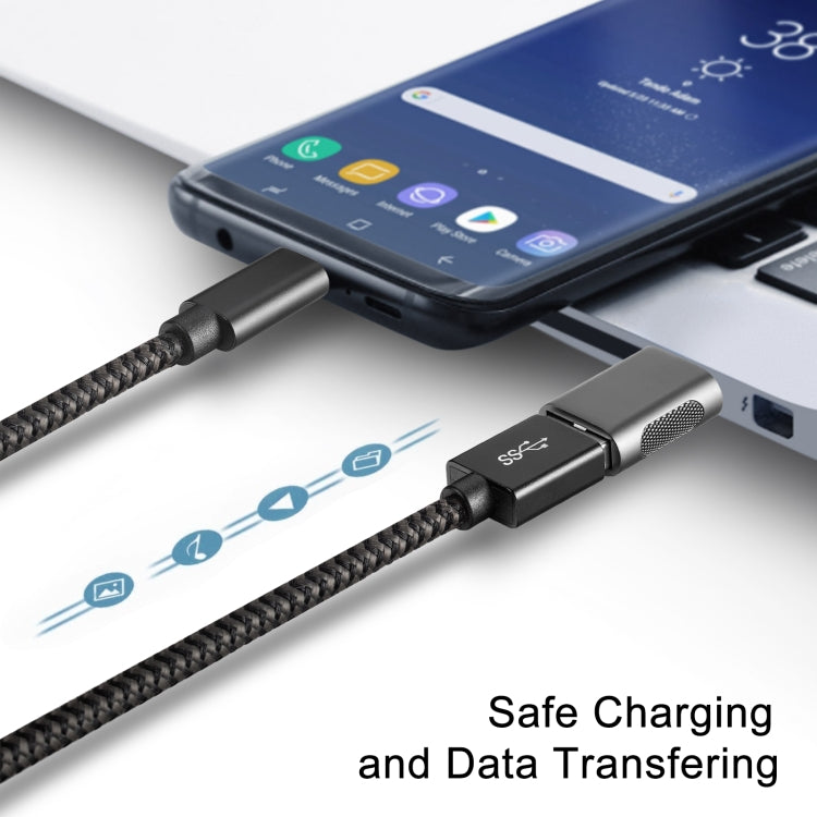 2 قطعة محول SBT-158 من USB-C / Type-C ذكر إلى USB 3.0 أنثى من سبيكة الزنك، SBT-158 أسود، SBT-158 ذهبي، SBT-158 وردي ذهبي، SBT-158 فضي