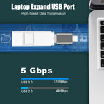 2 قطعة محول SBT-158 من USB-C / Type-C ذكر إلى USB 3.0 أنثى من سبيكة الزنك، SBT-158 أسود، SBT-158 ذهبي، SBT-158 وردي ذهبي، SBT-158 فضي