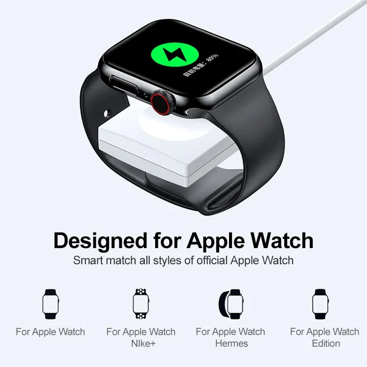 شاحن لاسلكي مغناطيسي محمول adj-981 لساعات Apple Watch، adj-981
