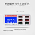 WLX-896+ شاحن USB ذكي متعدد الوظائف 6 في 1 بشاشة رقمية، WLX-896+ (قابس أسترالي)، WLX-896+ (قابس أوروبي)، WLX-896+ (قابس بريطاني)، WLX-896+ (قابس أمريكي)
