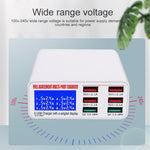 WLX-896+ شاحن USB ذكي متعدد الوظائف 6 في 1 بشاشة رقمية، WLX-896+ (قابس أسترالي)، WLX-896+ (قابس أوروبي)، WLX-896+ (قابس بريطاني)، WLX-896+ (قابس أمريكي)