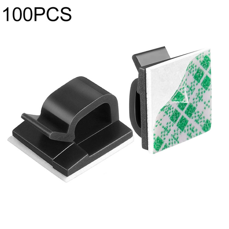 HG2392 100 قطعة مشبك تثبيت منظم كابل بيانات مكتبي، نوع المطاط: أخضر وأبيض، 100 قطعة