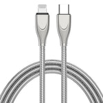 كابل بيانات شحن سريع ADC-009 USB-C / Type-C إلى 8 دبابيس من سبائك الزنك، الطول: 1 متر