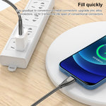 كابل بيانات شحن سريع ADC-009 USB-C / Type-C إلى 8 دبابيس من سبائك الزنك، الطول: 1 متر