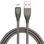 ADC-009 كابل بيانات شحن سريع من سبيكة الزنك USB إلى 8 بن، طول الكابل: 1 متر، USB إلى 8 بن