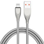 ADC-009 كابل بيانات شحن سريع من سبيكة الزنك USB إلى 8 بن، طول الكابل: 1 متر، USB إلى 8 بن