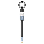 كابل بيانات محمول IVON CA90 2.4A USB إلى 8 دبابيس مع حلقة، الطول: 14.5 سم، 8 دبابيس