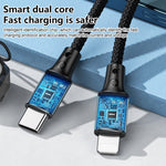 كابل بيانات محمول مع حبل REMAX RC-140i Thor Series PD 20 واط USB-C / Type-C إلى 8 دبابيس، الطول: 1.2 متر