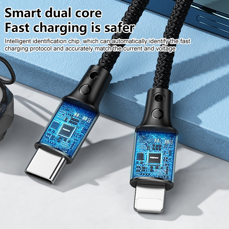 كابل بيانات محمول مع حبل REMAX RC-140i Thor Series PD 20 واط USB-C / Type-C إلى 8 دبابيس، الطول: 1.2 متر