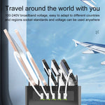 محطة شحن ذكية YFY-A54 بقدرة 100 واط مع 5 منافذ USB + Type-C وحامل للهاتف والتابلت، قابس أمريكي، YFY-A54