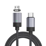 كابل بيانات شحن سريع مغناطيسي USB-C / Type-C إلى Micro USB بقوة 15 واط، الطراز: كابل 1 متر + رأس مغناطيسي، Micro USB