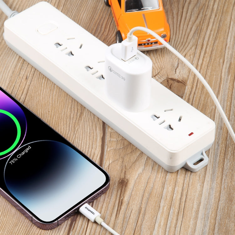 شاحن USB سريع LZ-2117 بقوة 18 واط QC3.0 3.1 أمبير، قابس أمريكي