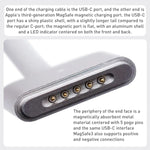 كابل بيانات شحن سريع USB-C / Type-C إلى Magsafe 3، الطول: 2 متر، A2363 USB-C / Type-C إلى Magsafe 3