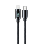 Mutural Li-CC001 كابل شحن وبيانات USB-C / Type-C إلى 8 دبابيس بطول 1.2 متر PD20W بشاشة رقمية، Type-C إلى 8 دبابيس