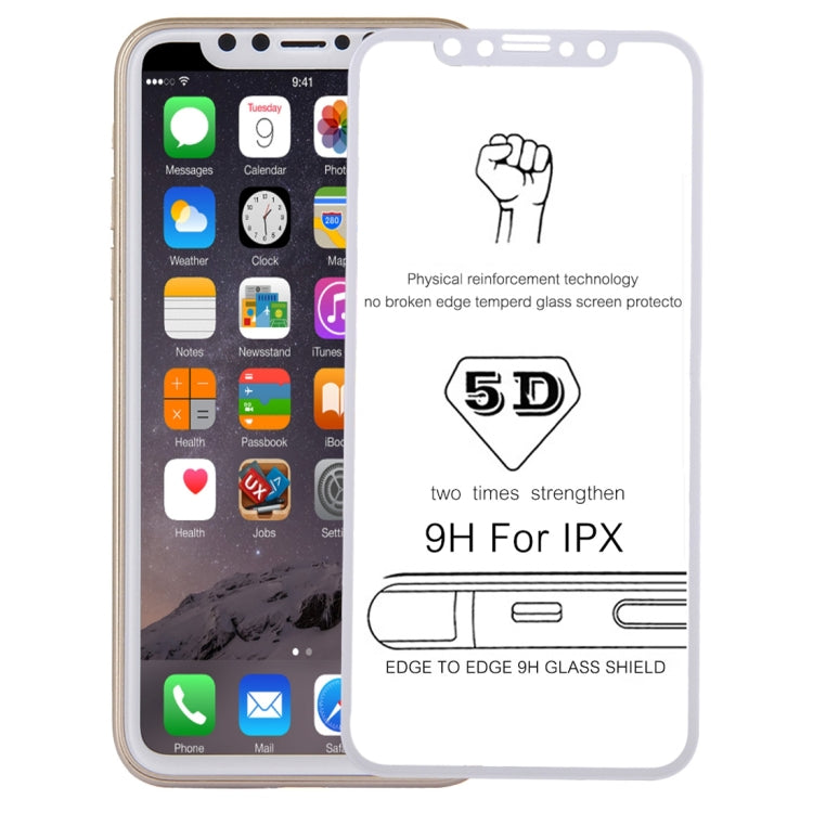 For iPhone X   0.3mm 9H Surface Hardness 4D Curved Full Screen Tempered Glass Screen Protector, For iPhone  X (1 PC)