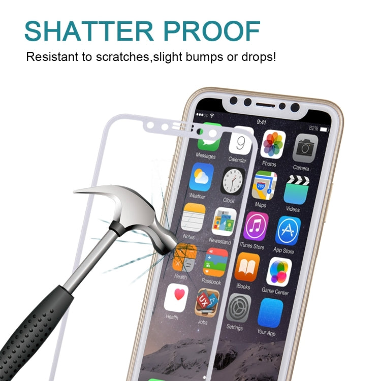 For iPhone X   0.3mm 9H Surface Hardness 4D Curved Full Screen Tempered Glass Screen Protector, For iPhone  X (1 PC)