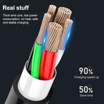 كابل بيانات شحن احترافي WK WDC-103 3A 3 في 1 8 دبابيس + Micro USB + Type-C / USB-C، الطول: 1.15 متر