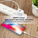 U087 20 واط USB-C / Type-C + منافذ USB شاحن سفر سريع، قابس US، قابس US