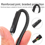 كابل شحن بيانات 100 واط 6A Type-C إلى 8 دبابيس + Type-C + Micro USB، الطول: 1.3 متر