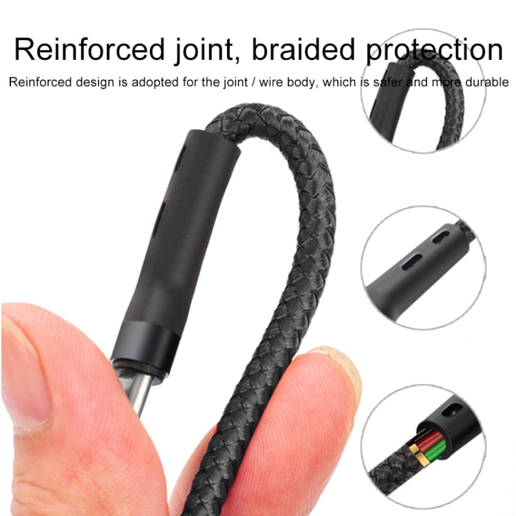 كابل شحن بيانات 100 واط 6A Type-C إلى 8 دبابيس + Type-C + Micro USB، الطول: 1.3 متر