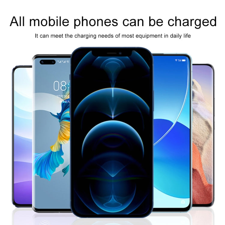 كابل شحن بيانات 100 واط 6A Type-C إلى 8 دبابيس + Type-C + Micro USB، الطول: 1.3 متر