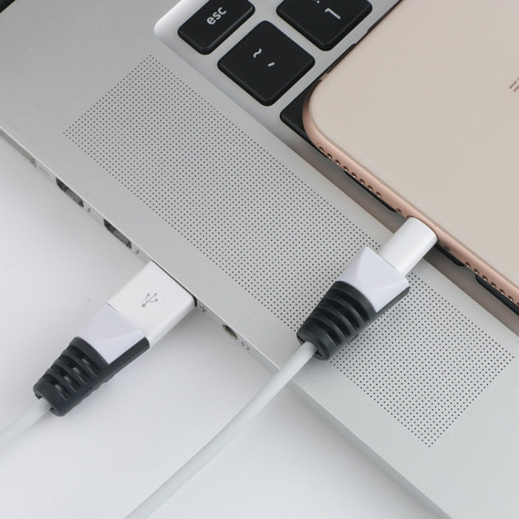 2 قطعة واقي لفاف كابل شحن USB مضاد للكسر، غلاف حماية
