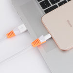 2 قطعة واقي لفاف كابل شحن USB مضاد للكسر، غلاف حماية