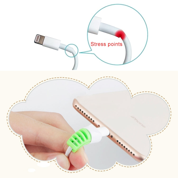 2 قطعة واقي لفاف كابل شحن USB مضاد للكسر، غلاف حماية