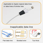 2 قطعة واقي لفاف كابل شحن USB مضاد للكسر، غلاف حماية
