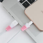 2 قطعة واقي لفاف كابل شحن USB مضاد للكسر، غلاف حماية
