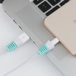 2 قطعة واقي لفاف كابل شحن USB مضاد للكسر، غلاف حماية