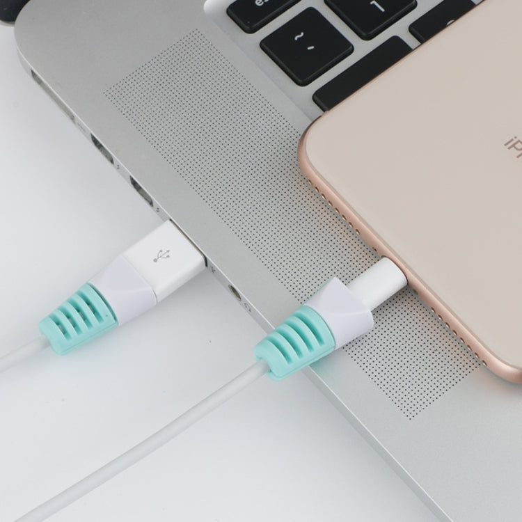 2 قطعة واقي لفاف كابل شحن USB مضاد للكسر، غلاف حماية
