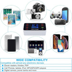 محطة شحن ذكية A9 Plus (الإصدار العالمي) متعددة الوظائف AC 100V~240V مع 8 منافذ USB وشاشة رقمية LCD قابلة للفصل وشاحن لاسلكي، تدعم QC3.0، A9 Plus (الإصدار العالمي)