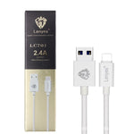 كابل شحن ومزامنة بيانات USB إلى 8 دبابيس من Lenyes LC701 بطول 1.5 متر ومخرج 2.4A، 1.5 متر 8 دبابيس