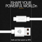 كابل شحن ومزامنة بيانات USB إلى 8 دبابيس من Lenyes LC701 بطول 1.5 متر ومخرج 2.4A، 1.5 متر 8 دبابيس