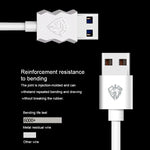 كابل شحن ومزامنة بيانات USB إلى 8 دبابيس من Lenyes LC701 بطول 1.5 متر ومخرج 2.4A، 1.5 متر 8 دبابيس