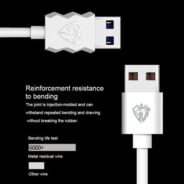كابل شحن ومزامنة بيانات USB إلى 8 دبابيس من Lenyes LC701 بطول 1.5 متر ومخرج 2.4A، 1.5 متر 8 دبابيس