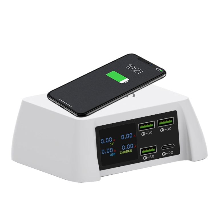 محطة شحن ذكية متعددة الوظائف F96 100 واط USB x3 + PD