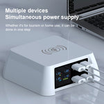 محطة شحن ذكية متعددة الوظائف F96 100 واط USB x3 + PD