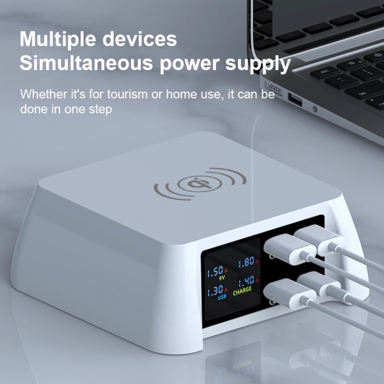 محطة شحن ذكية متعددة الوظائف F96 100 واط USB x3 + PD