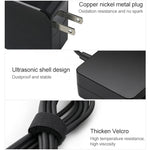 شاحن طاقة محمول بقوة 45 واط USB-C / Type-C لأجهزة اللابتوب مع كابل شحن Type-C، قابس أمريكي، قابس أمريكي 45 واط / أسود